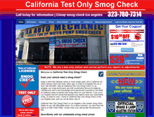 Tablet Screenshot of california-smog-check.com